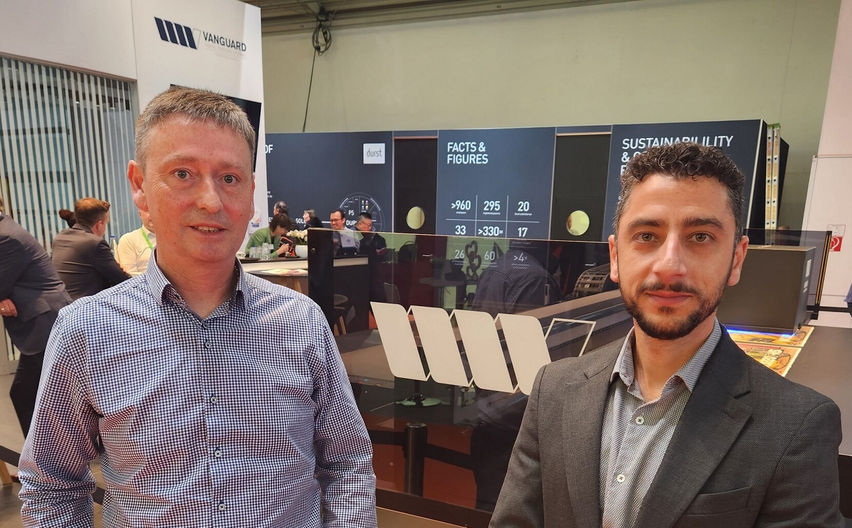 Declan Kelly (left) and Yiannis Apostolidis pictured at FESPA